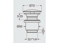 Cristina Silfra Freeflow Crepine Wastafel  Zonder Overloop C