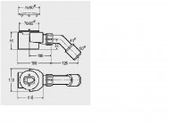 Viega Domoplex 70mm chroom lage douchesifon horiz.+afdekpl.