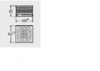 Viega opzetstuk met universele rooster 10x10 met dichtring