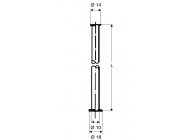 Schell buisstuk 10mmx80cm chr