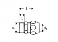 Schell raccord mof 3/8Mx10mm