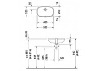 Duravit D-Code onderbouw lavabo wit 495x290