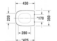 Duravit D-Code zitting wit