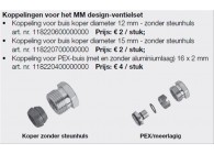 Vasco 1/2 PEX koppeling meerlagenbuis 16/2 mm