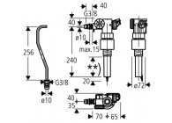 Grohe vlotterkraan 1/2