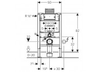 Geberit Duofix Omega verlaagd frame