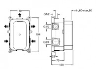 Cristina System inbouwlichaam thermo