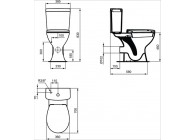 IS Alpha WC verhoogd voor combinatie H/PK