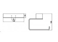 Emco Loft wc-rolhouder zonder deksel chroom