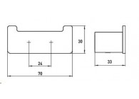 Emco Loft dubbele haak chroom