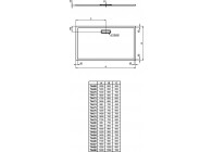 IS Ultra Flat New Douchebak 1400x900x25mm glanzend wit