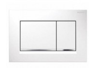 Geberit duwplaat Sigma30 wit/chroom - dubbele spoeling