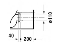 Duravit Durastyle staand toilet zonder reservoir wit