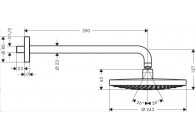 HG RD Sel. S 240 2jet Eco HD Wand w/chroom