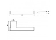 Emco System 2 reserverolhouder, chroom