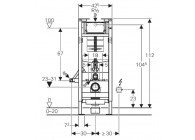 Geberit Duofix element voor hang-wc