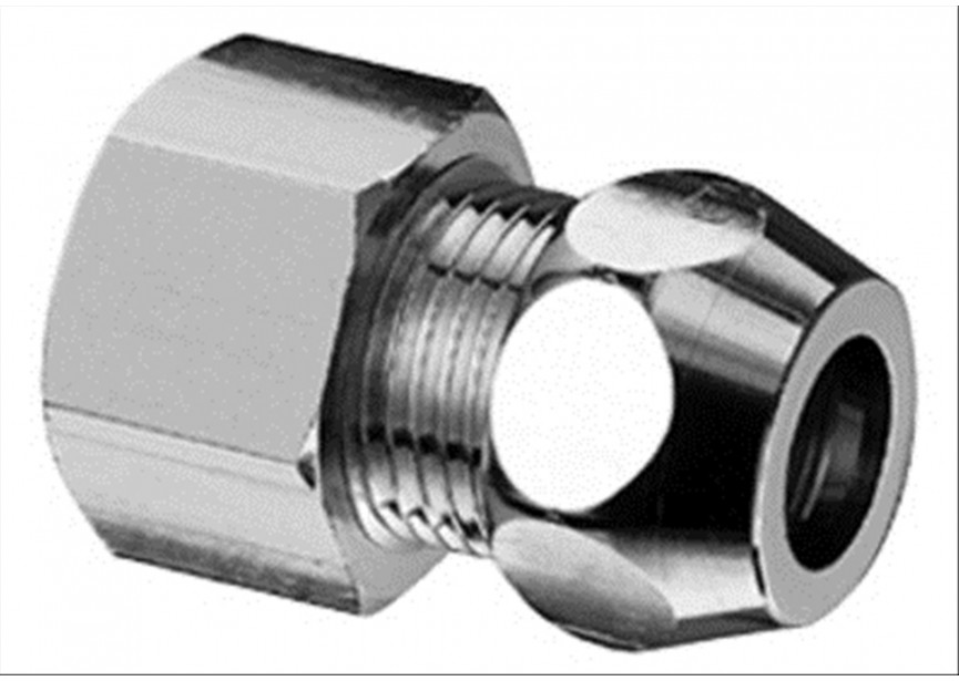 Schell raccord mof 1/2V x 3/8M, d10mm chroom