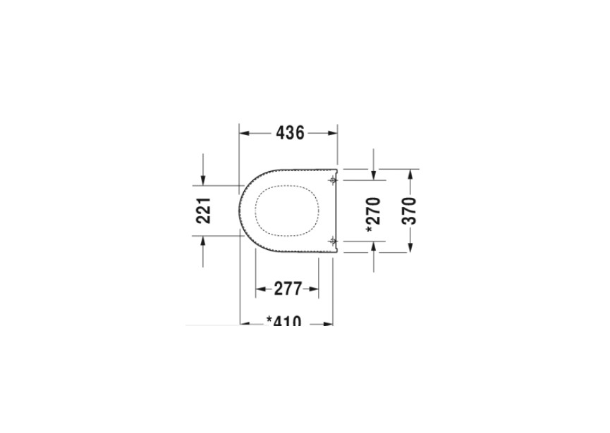 Duravit Starck III zitting wit