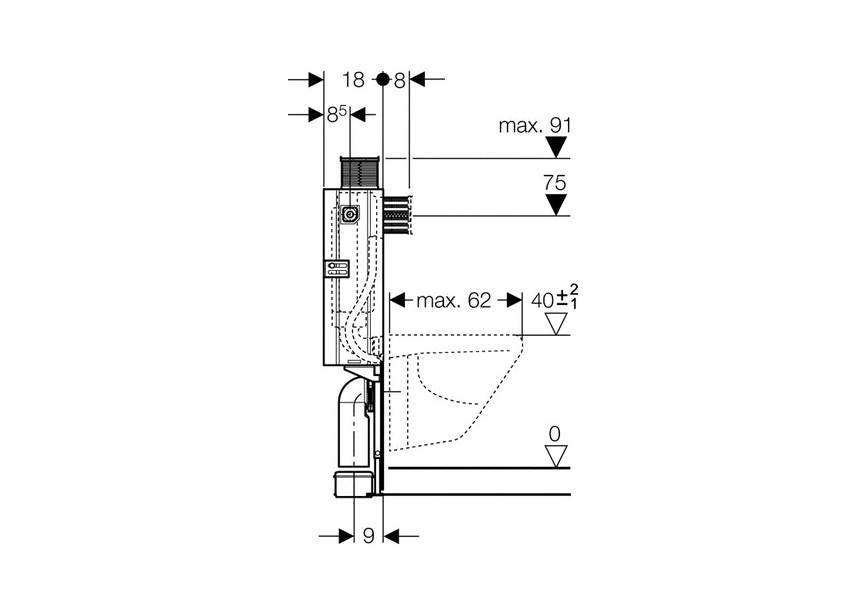 Geberit reservoir 128307 wit