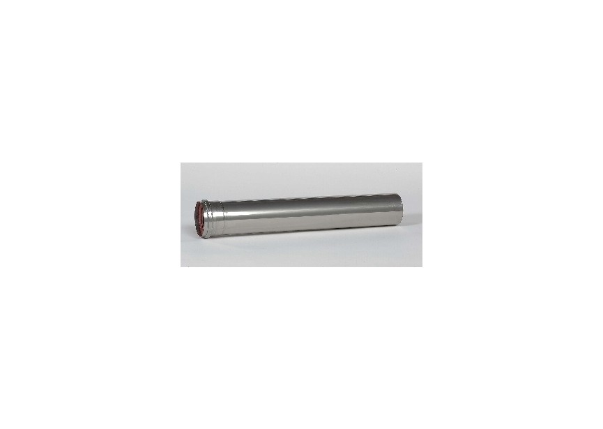 Ubbink Rolux parallel inox 80 buis 80/1000 + DICHT.