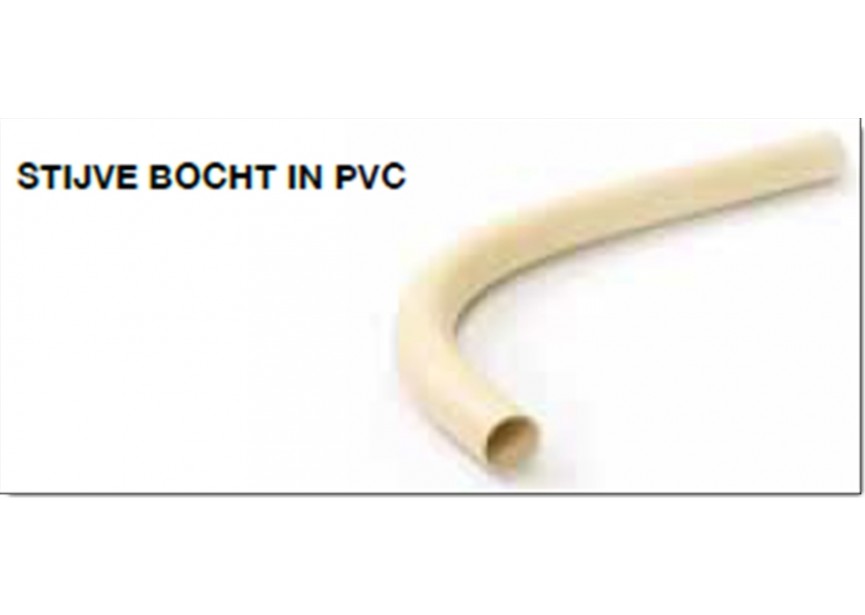 Vasco stijve bocht in PVC