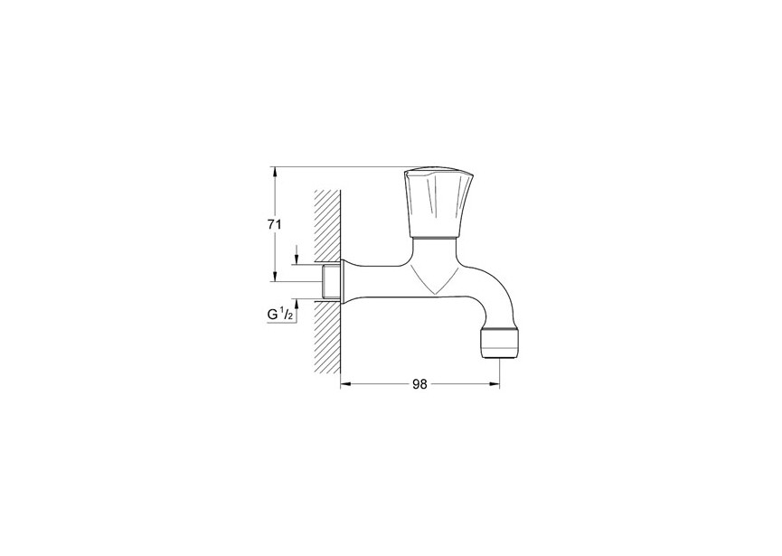 Grohe Costa L dienstkraan chroom