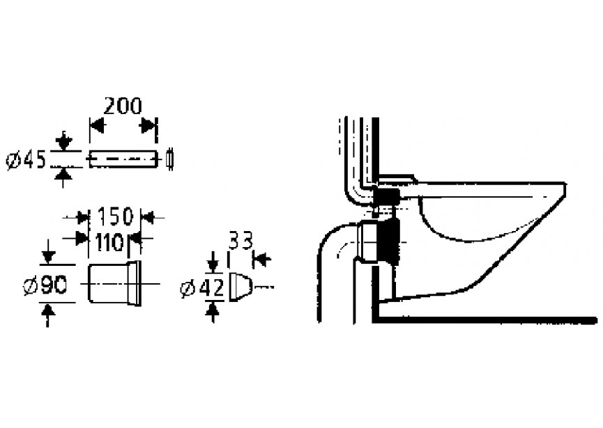 Viega aanpassingsset wandwc Geberit/Grohe                v1