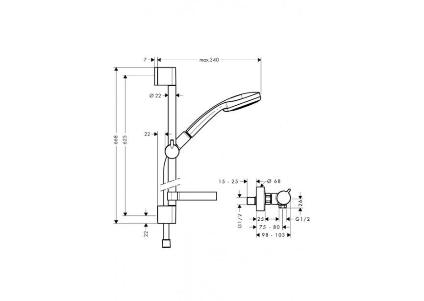 HG Croma 100 Vario EcoSmart/ Ecos.Comf/65