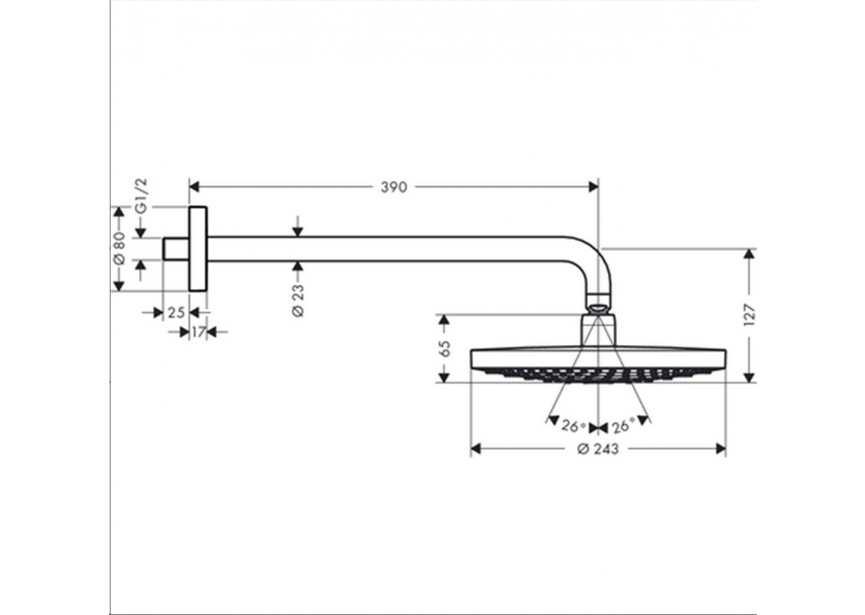 HG RD Select S 240 2jet Eco HD wand chr