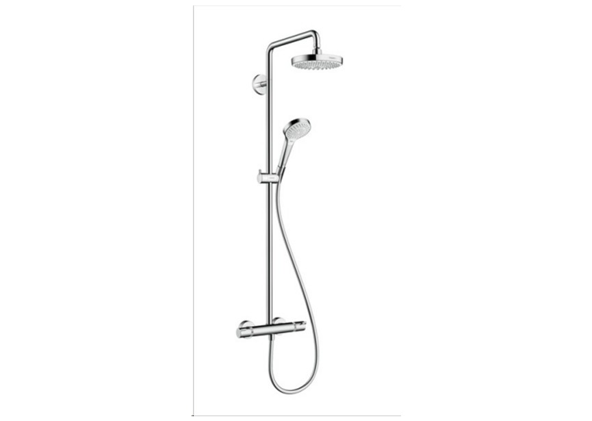 HG Croma Select S Showerpipe 180 2jet Ecosmart chroom/wit