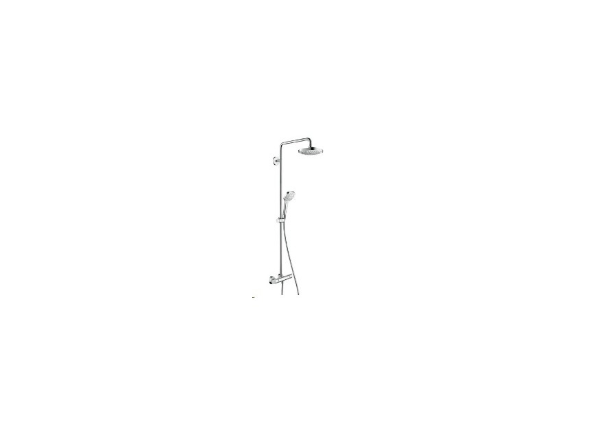 HG Croma Select E 180 2jet Showerpipe white/chroom