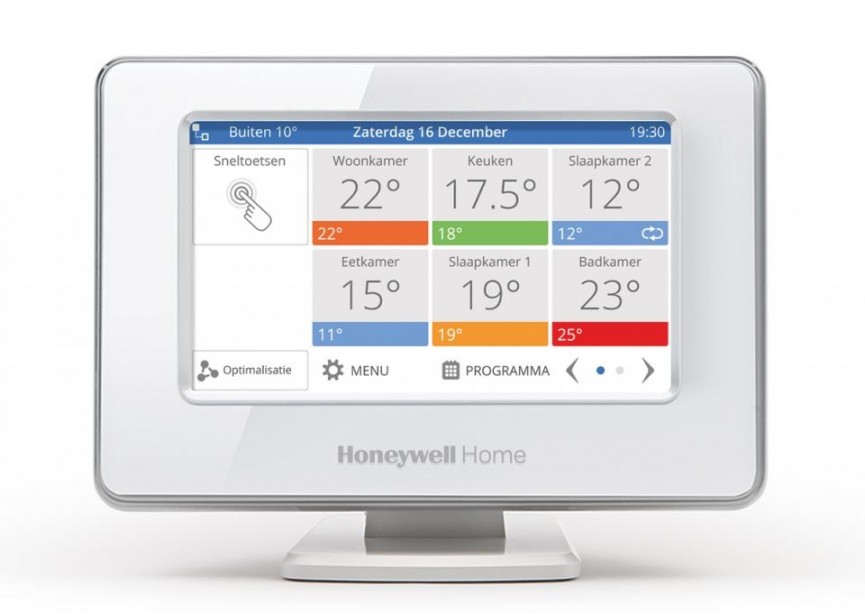 Honeywell Evohome set met wifi en ketel aan/uit ontvanger