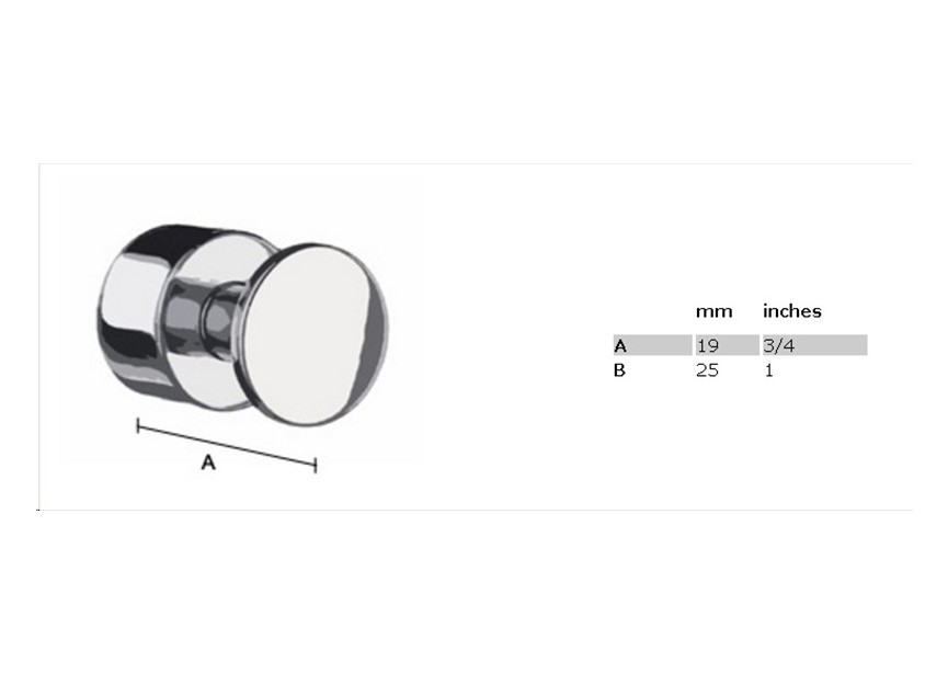 Smedbo House enkele haak diam19mm - per 2 stuks chroom