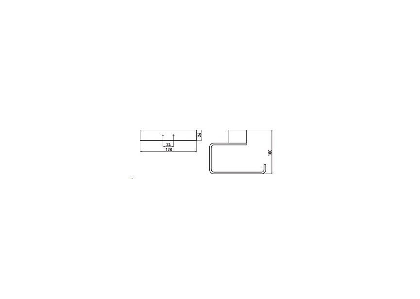 Emco Loft wc-rolhouder zonder deksel chroom