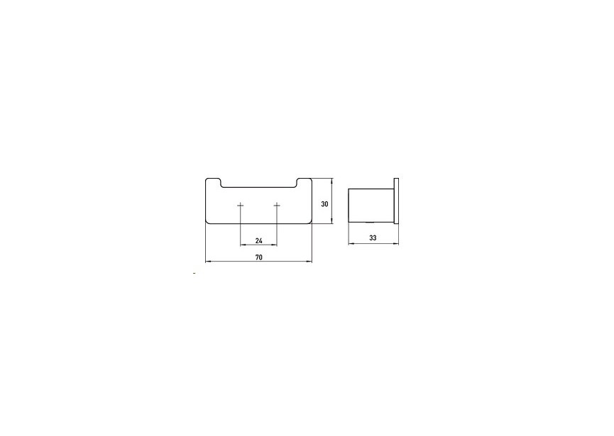 Emco Loft dubbele haak chroom