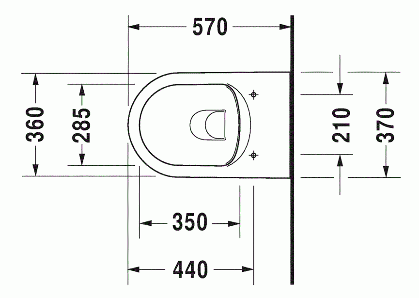 DURAVIT Me Wandcloset wit buitenzijde wit zijdemat