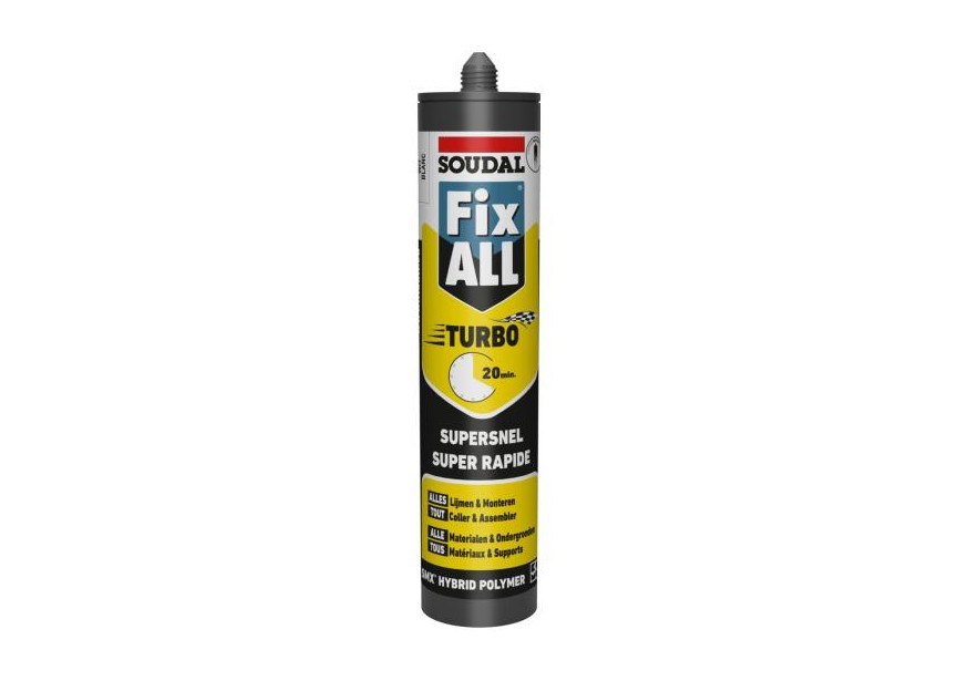 Soudal 290mL Fix ALL Turbo wit/blanc wit