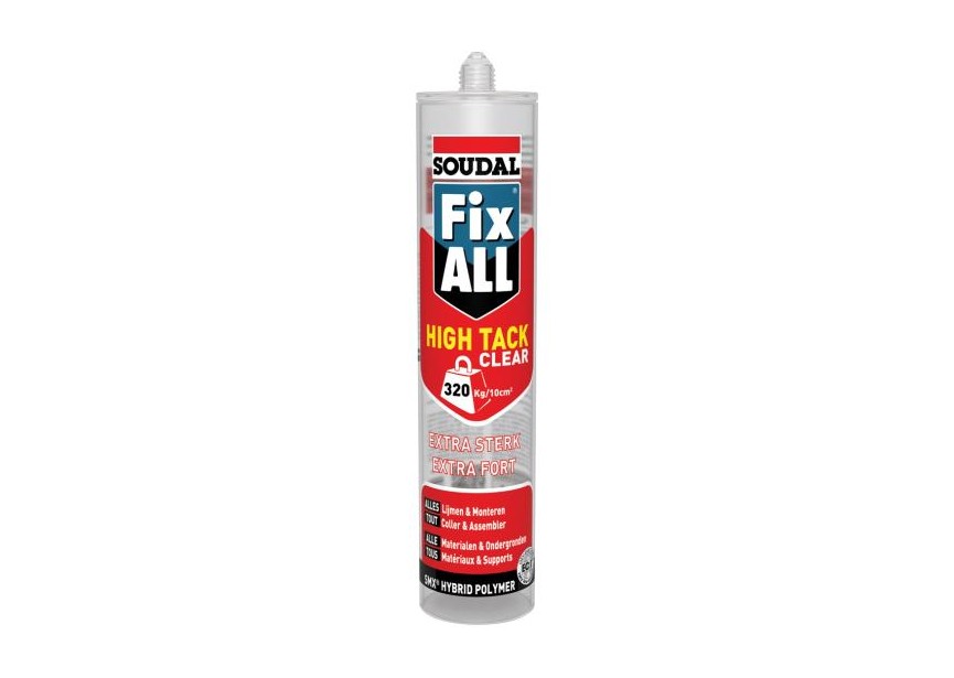 Soudal 290 ML FIX ALL HIGH TACK CLEAR transparant