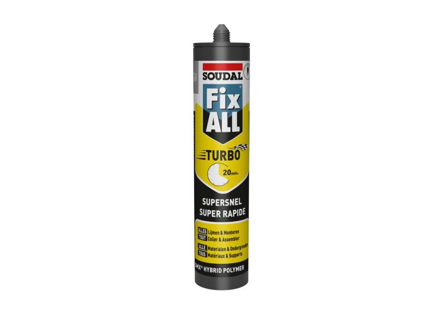 Soudal 290ML FIX ALL TURBO GRIJS/GRIS grijs