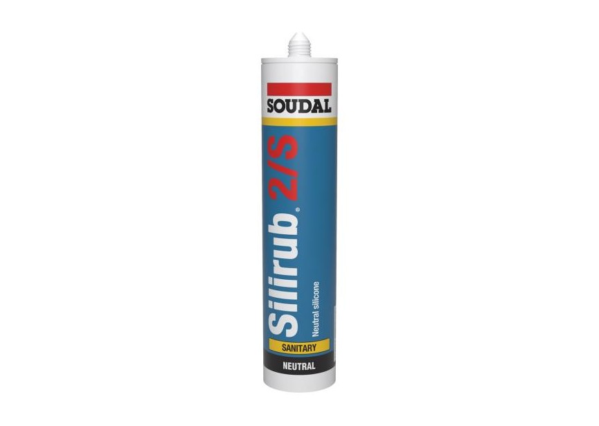 Soudal 300ml Silirub 2S White wit