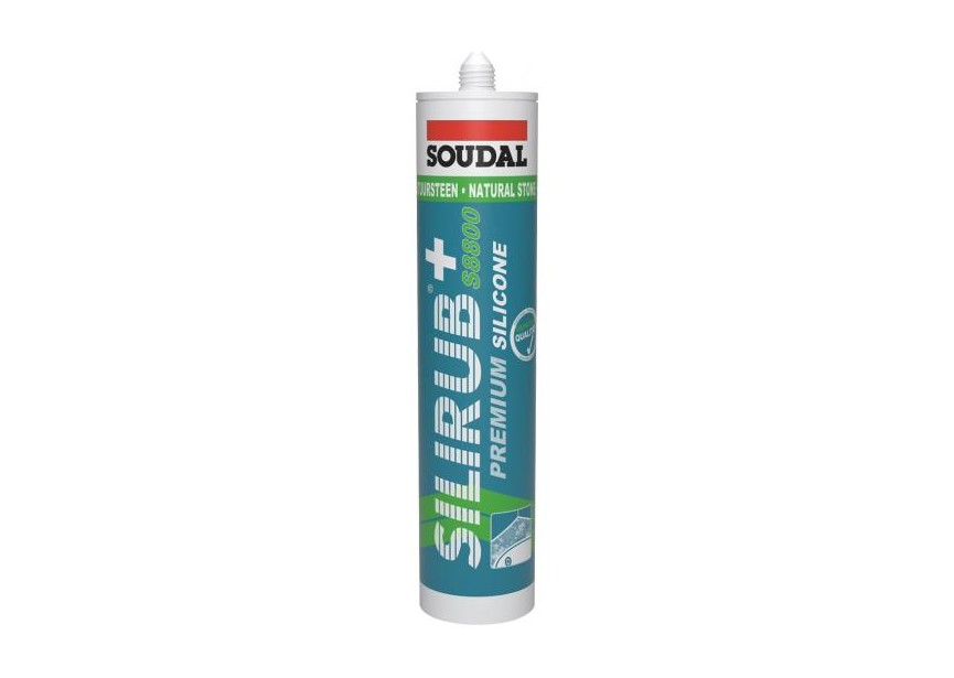 Soudal 300mL Silirub+ S8800 Zwart zwart