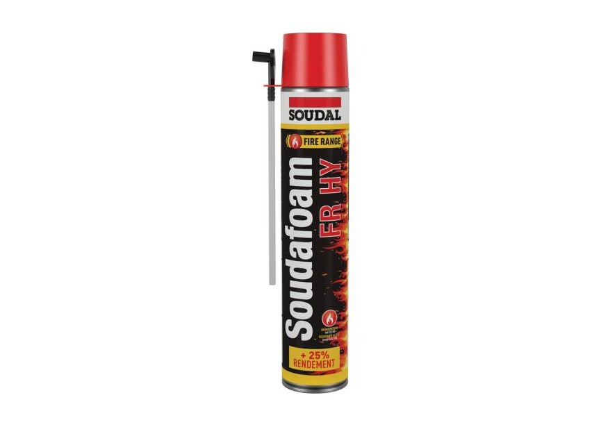 Soudal 750mL Soudafoam FR HY - man. rood