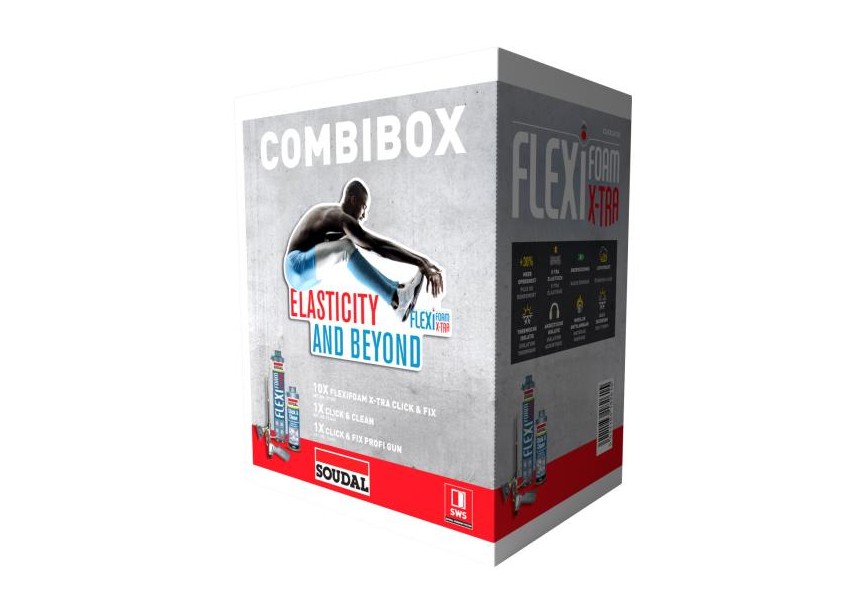 Soudal COMBIBOX FLEXIFOAM X-TRA Click  Fix CF