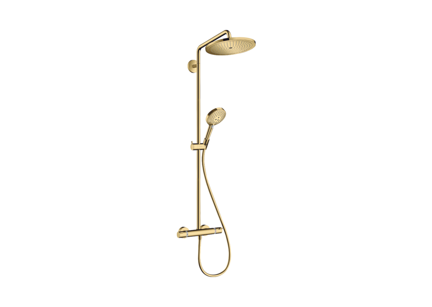 HG Select S showerpipe 2801 goud jet en handdouche