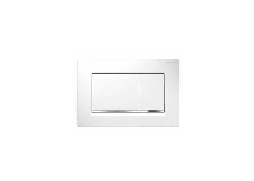 Geberit duwplaat Sigma30 wit/chroom - dubbele spoeling