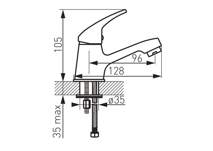 Alsan Iris 92005.0 toiletkraan