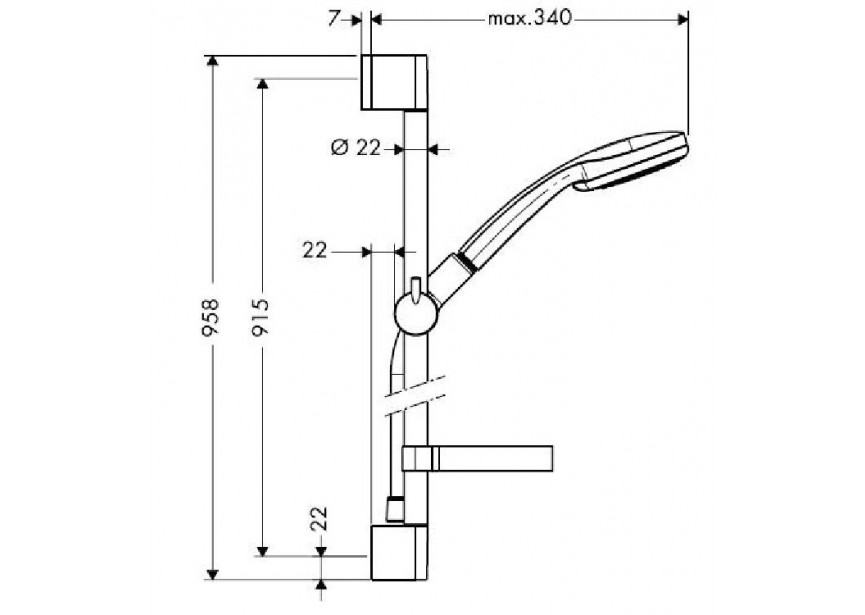 HG Croma 100 Vario/UnicaC Set 900mm