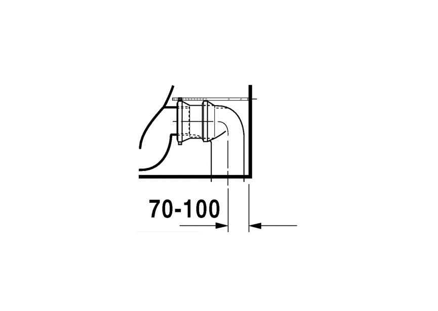 Duravit Durastyle staand toilet zonder reservoir wit