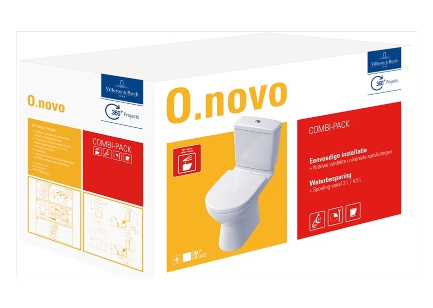 VB O.Novo Combi pack staand afv.HORIZ +quickrel/softclose