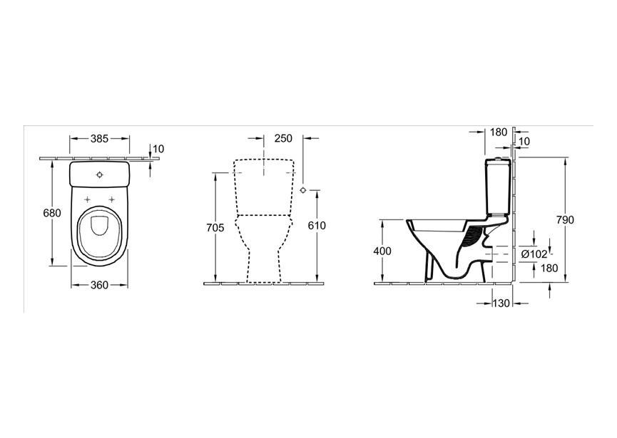 VB O.Novo Combi pack staand afv.HORIZ +quickrel/softclose